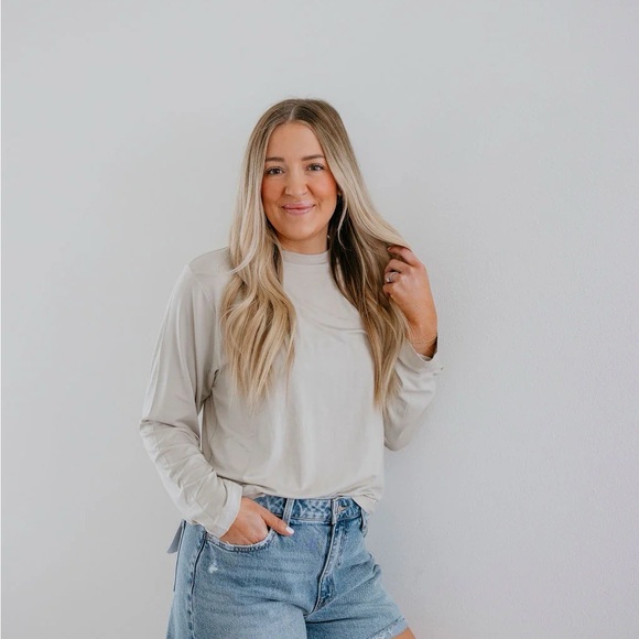 Tops - Lily & Lottie Women's Cream Long Sleeve Top